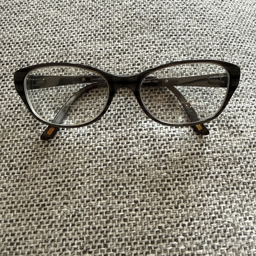 CASHMERE DESIGNER FRAMES ONLY 455 EYEGLASSES ORNATE SILVER DOLLAR 135 OFFICIAL